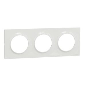 odace-schneider-plaque-finition-3-postes-trous-modules-blanc-appareillage