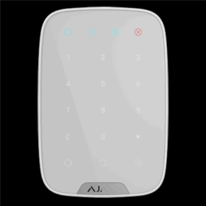 ajax-keypad-blanc-clavier-sans-fil-alarme-domotique-securite-intelligente-systeme-anti-intrusion-controle-acces-code-blocage-alerte-urgence-design