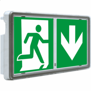 bloc-secours-baes-136lm-ip65-ik08-autonomie-extérieure-sécurité-resistance-chocs-installation-surface-230V-normes-ce-éclairage-secours-haut-ip-impacts-design-extra-plat