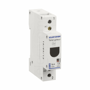 télérupteur-unipolaire-modulaire-éclairage-commande-rail-DIN-16A-EUR'OHM