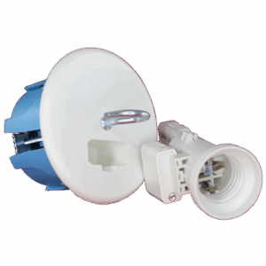 EUR'OHM-Kit-DCL-Point-de-centre-Douille-E27-DCL-67mm-Raccordement-électrique-Plafonnier-Installation-lumineuse-Appareillage-électrique-Norme-NF-Boîte-éclairage-Équipement-logement-Fiable-Pratique