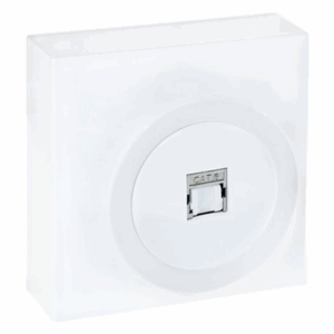 EUR'OHM Dune - Prise RJ45 UTP cat6 grade1 saillie blanc - 60971