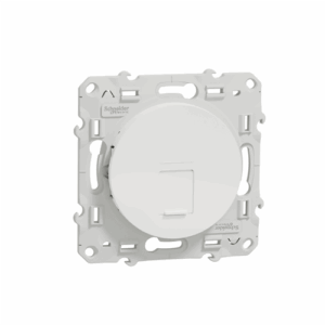 fiable-moderne-économique-esthétique-design-durable-pratique-élégant-simple-innovant-compact-robuste-accessible-polyvalent-intemporel-sécurisé-adaptable-stylé-essentiel-schneider-odace-rj45-categorie-6-blanc-blindée