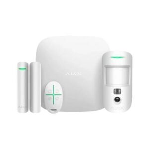 ajax-kit-alarme-blanche-aj-starterkit-cam-w-alarme-connectée-sécurité-domotique-détecteur-mouvement-motioncam-télécommande-doorprotect-installation-sans-fil-app-mobile-protection-maison-villa-bureau-hub2