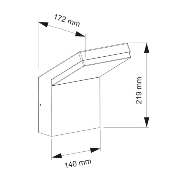 BENEITO - Applique NEO XL led 18W 3000K 1640LM noir - 3892 – Image 4