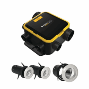 ALDES - Kit vmc simple flux compact autoréglable + grilles bip - 11026035