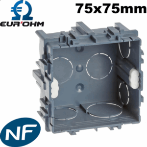 EUR'OHM - Boite de maçonnerie 75x75 Profondeur 40 - 52105