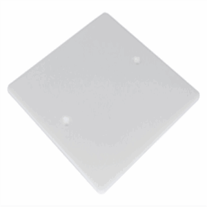 EUR'OHM - Couvercle à vis 86x86 blanc - 52303