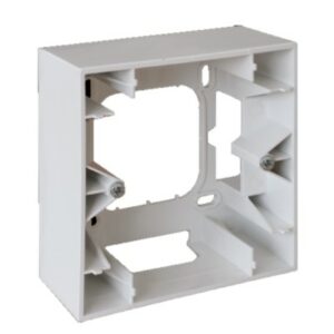 EUR'OHM Square - Cadre saillie 1 poste blanc - 60291
