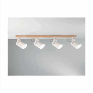 Applique EDA 4xE14 bois blanc - EDAAP2