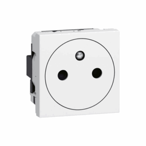 LEGRAND Mosaic - Prise de courant 2p+t affleurante 2 modules blanc - 077111L