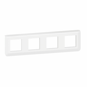LEGRAND Mosaic - Plaque de finition 4 postes blanc - 078808L