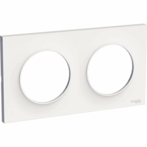fiable-moderne-économique-esthétique-design-durable-pratique-élégant-simple-innovant-compact-robuste-accessible-polyvalent-intemporel-sécurisé-adaptable-stylé-essentiel-schneider-odace-plaque-de-finition-2-postes-troues