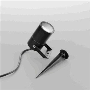 Spot Piquet Akron 1xGU10 max 35W IP65 Noir