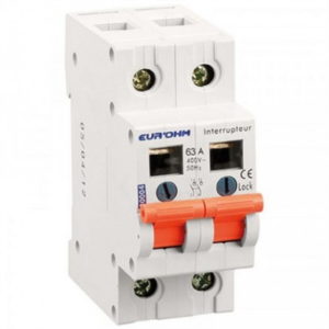 EUR'OHM - Interrupteur de coupure 2x63A - 30009