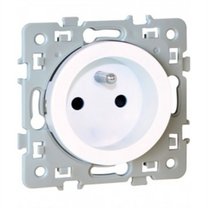 EUR'OHM Square - Prise de courant 2p+t blanc - 60260