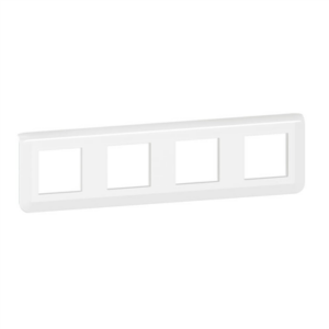 LEGRAND Mosaic - Plaque de finition 4 postes blanc - 078808L