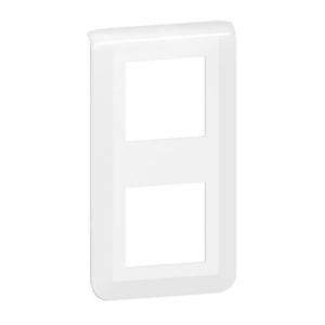 LEGRAND Mosaic - Plaque de finition 2 postes verticale blanc - 078822L