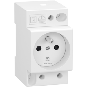 SCHNEIDER RESI9 - Prise modulaire 2P+T - R9PCS616