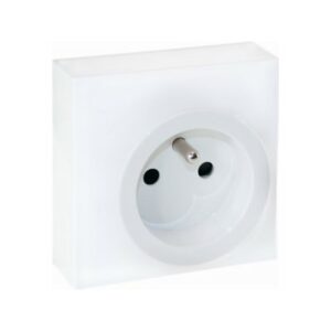 EUR'OHM Dune - Prise de courant 2p+t complet saillie blanc - 60960