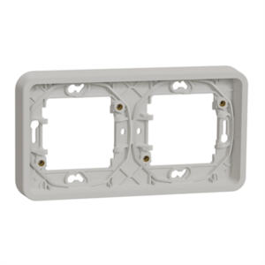 SCHNEIDER MUREVA STYL - Cadre 2 poste horizontale encastré blanc ip55 - MUR39101