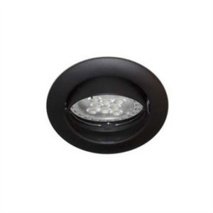 INDIGO - Spot orientable GU10 230V douille automatique noir - KSA101205