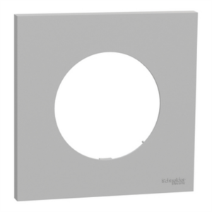 SCHNEIDER ODACE - Plaque de finition 1 poste gris galet