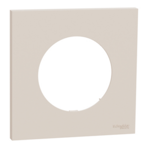 SCHNEIDER ODACE - Plaque de finition 1 poste beige sable