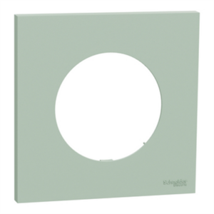 SCHNEIDER ODACE - Plaque de finition 1 poste vert jade