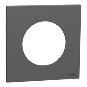 SCHNEIDER ODACE - Plaque de finition 1 poste gris basalte