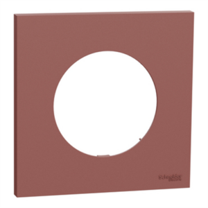 SCHNEIDER ODACE - Plaque de finition 1 poste rose grenat