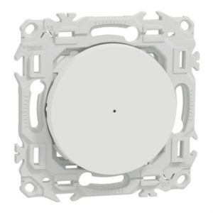 SCHNEIDER ODACE WISER - Variateur poussoir connecté 2 ou 3 fils blanc - S920522
