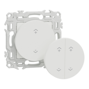 SCHNEIDER ODACE WISER - Interrupteur central sans fil 2/4 bouton blanc - S920531