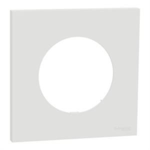SCHNEIDER ODACE - Plaque de finition 1 poste blanc craie - S920702