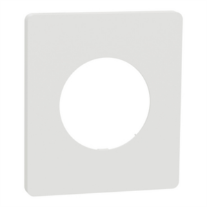 SCHNEIDER ODACE - Plaque de finition 1 poste architecte blanc craie - S920802