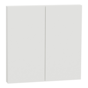 SCHNEIDER ODACE INTEGRAL - Enjoliveur +plaque double VV/Poussoir craie - S929222