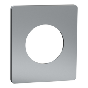 SCHNEIDER ODACE ARCHITECTE - Plaque de finition 1 poste titane