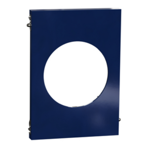 SCHNEIDER ODACE ARCHITECTE - Plaque de finition centrale bleu émaillié