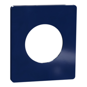 SCHNEIDER ODACE ARCHITECTE - Plaque de finition 1 poste bleu émaillié