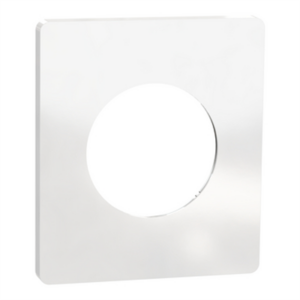 SCHNEIDER ODACE ARCHITECTE - Plaque de finition 1 poste blanc émaillié