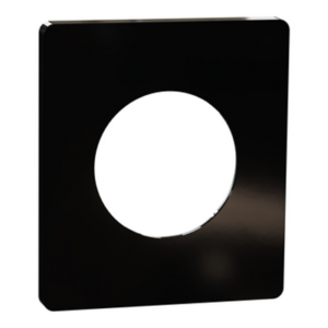 SCHNEIDER ODACE ARCHITECTE - Plaque de finition 1 poste noir émaillé