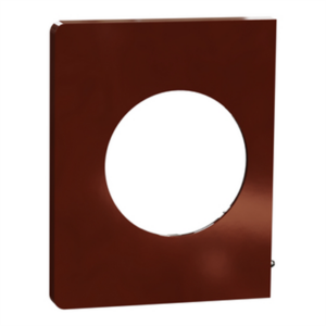 SCHNEIDER ODACE ARCHITECTE - Plaque de finition latérale sienne émaillé