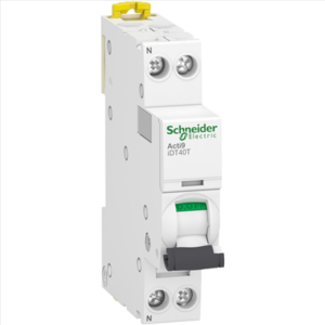 SCHNEIDER ACTI9 - Disjoncteur 32A IDT40T 1P+N 4.5/6KA courbe C - A9P22632