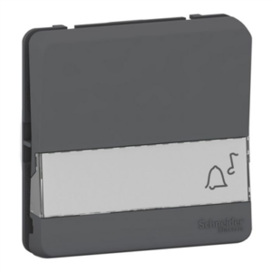 SCHNEIDER MUREVA STYL - Poussoir porte-étiquette composable gris ip55 - MUR34029