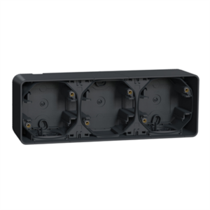 SCHNEIDER MUREVA STYL - Boite 3 postes horizontale gris ip55 - MUR37713