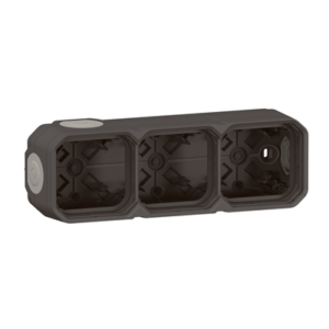 LEGRAND - Boîtier 3 postes Anthracite saillie composable - 069603L