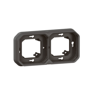 LEGRAND PLEXO - Support 2 postes anthracite encastré composable  - 069607L