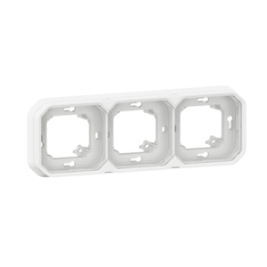 LEGRAND PLEXO - Support triple encastrée composable blanc - 069698L