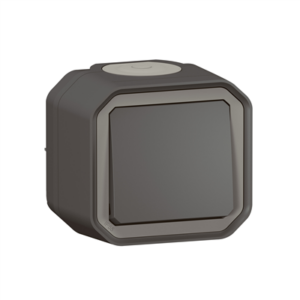 LEGRAND PLEXO - Bouton poussoir Anthracite saillie -  069790L