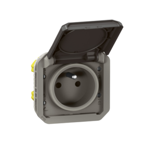 LEGRAND PLEXO - Prise de courant 2P+T composable anthracite - 069891L